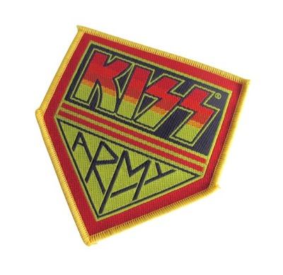 Naszywka KISS - Kiss Army [yellow border]