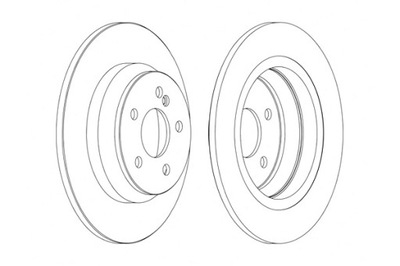 FERODO ДИСКИ ТОРМОЗНЫЕ ТОРМОЗНЫЕ 2 ШТУКИ. ЗАД MERCEDES S C215 S W220 2.8-5.0