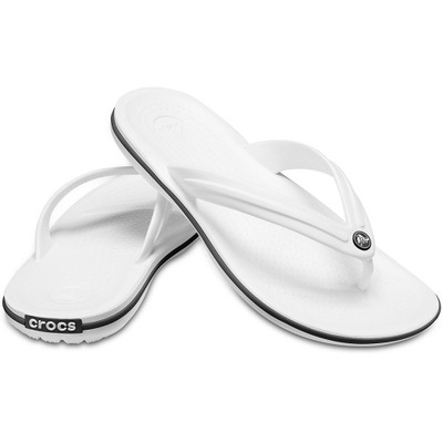 Crocs klapki Crocband Flip białe 11033 100 46-47