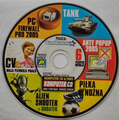 Komputer CD 6/2005 sama płyta CD