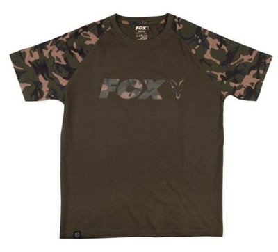 Koszulka Fox Raglan Khaki/Camo T-shirt M