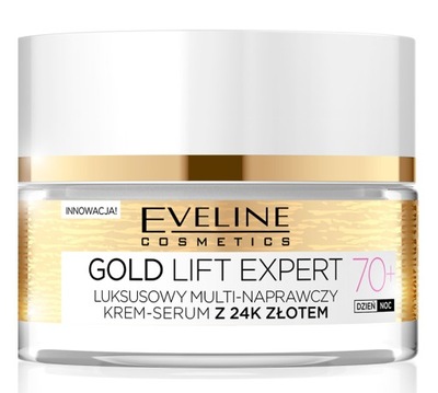 EVELINE Gold Lift Expert naprawczy krem serum 70+