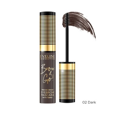 Eveline Cosmetics Brow&Go! Řasenka na obočí No 02 - tmavá