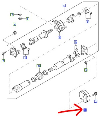 Амортизатор гаситель вала ford ranger mk4 3.0 d фото №1