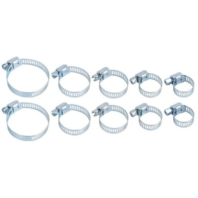 OPASKI ZACISKOWE ŚLIMAKOWE ZESTAW OPASEK OBEJMY 10