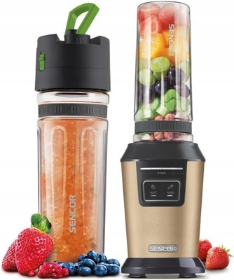 Blender kielichowy do smoothie Sencor 800W złoty