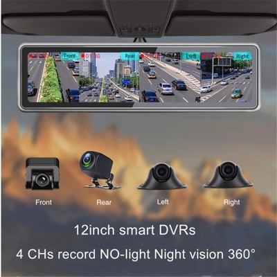 Samochód DVR 4 Kamera Rejestrator wideo 1080P