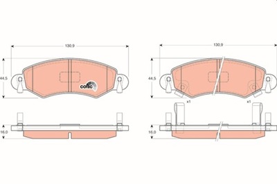 TRINKELĖS STABDŽIŲ OPEL PRIEK. AGILA 00- GDB1420 