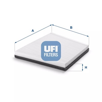 ФИЛЬТР, ВЕНТИЛЯЦИЯ СТОРОНЫ ПАССАЖИРА UFI 53.095.00