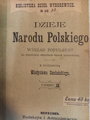 Dzieje narodu polskiego wykład popularny 1898 cz.2