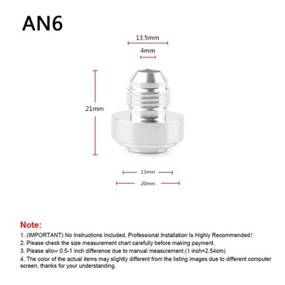 ALUMINUM WELD ON FITTTING BUNG NUT VALVE COVER CATCH CAN HIGH QUALIT~8547