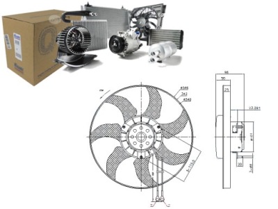 Вентилятор радіатора vw transporter iv 2.5 syncro фото №1