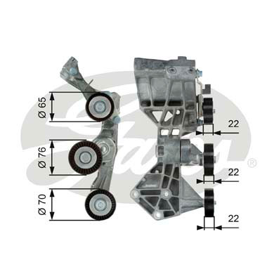 РОЛИК НАТЯЖИТЕЛЬНЫЙ PK GATES T39064