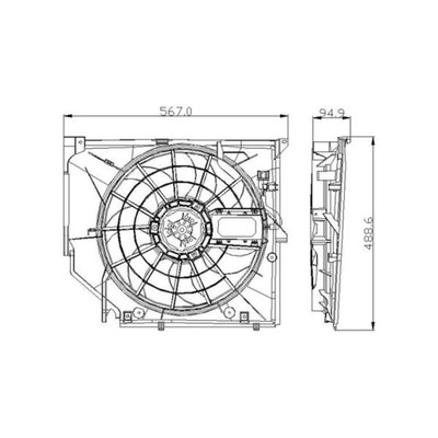 WENTYLATOR, CHLODZENIE VARIKLIO TYC 803-0005 