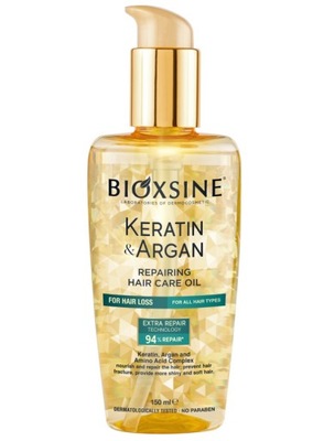 Bioxsine Keratin&Argan – regenerująco – nawilżający olejek do włosów