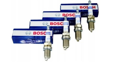 4X СВІЧКИ ЗАПАЛЕННЯ BOSCH 0 242 235 666 0242235666 FR7DC+ СУПЕР PLUS +8