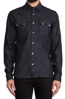 Nudie Jeans Denim Shirt Gusten Koszula Gruba M L