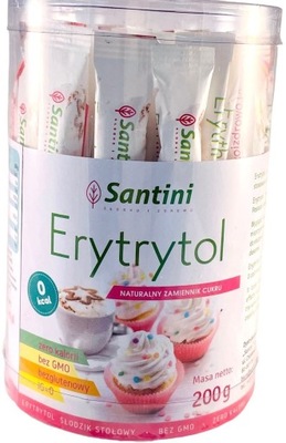 ERYTRYTOL W SASZETKACH BEZGLUTENOWY (40 x 5 g) 200 g - SANTINI (SANTINI ) S