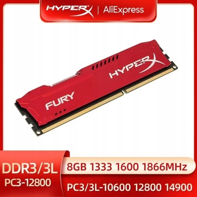 Hyperx Fury Memoria DDR3L DDR3 8GB 1866MHz 1600MHz