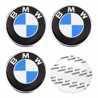 4szt BMW 70MM Naklejki emblemat na felgi