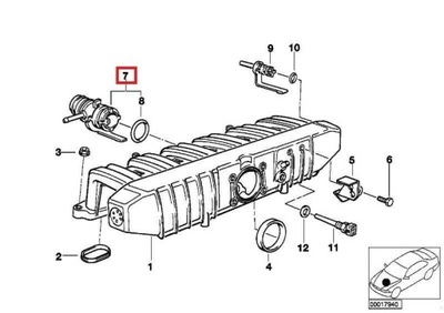 СОЕДИНИТЕЛЬ НАКОНЕЧНИК ВЫХЛОПА BMW 5 E34 НОВЫЙ