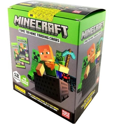 Minecraft Time To Mine MEGA BOX SASZETKI 100 KART