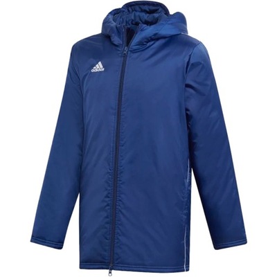 Kurtka dla dzieci adidas Core 18 Stadium JUNIOR granatowa DW9198 116cm