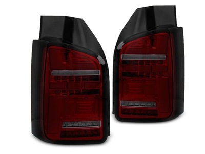 FAROS DIODOWE VW T5 2010-15 RED SMOKE COMPLETO DIODO LUMINOSO LED DTS  