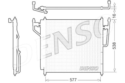 DENSO KONDENSATORIUS KONDICIONAVIMO NISSAN ARMADA TITAN 5.6 5.6ALK 08.03- 