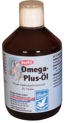 Omega Plus Ol 500ml Backs dla gołębi olej energetyczny