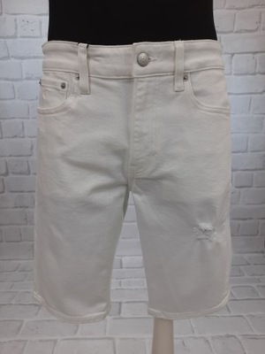 Krótkie spodenki biały jeans CALVIN KLEIN JEANS 30