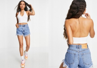 4b3b3 DESIGN PETITE KLASYCZNY GŁADKI CROP TOP XS