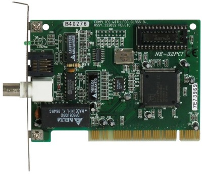 NETWORK CARD NE-32PCI AM79C970AKC PCI BNC RJ-45