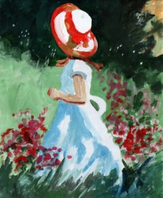 =Obraz=ZABAWA ,lato=LAS = AKRYL NA PŁÓTNIE