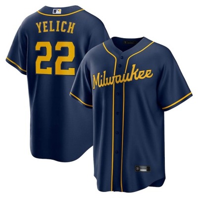 koszulka baseballowa Christian Yelich Milwaukee Brewers