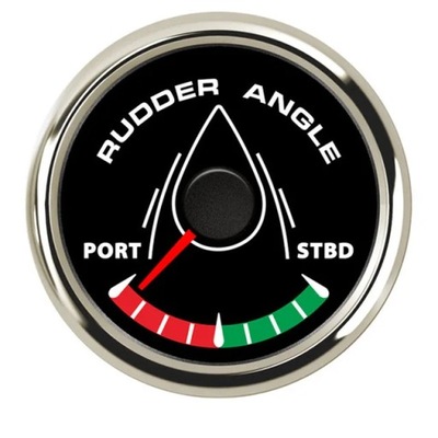 52mm Boat Marine Rudder Angle Indicator 0-190 ohm With Rudder Angle ~73620