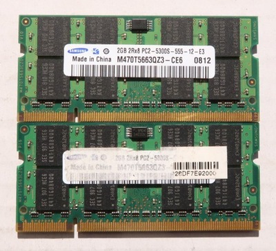 Pamięć 4GB (2x2GB) DDR2 PC2-5300S 667MHz SODIMM