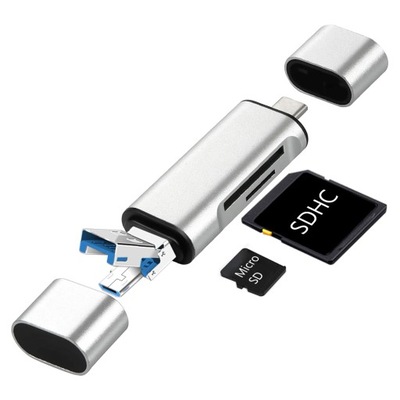 CZYTNIK KART SD microSD USB OTG USB-C micro USB