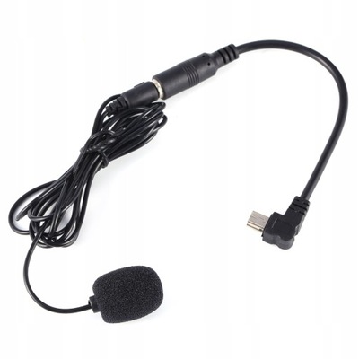 Czarny mikrofon zewnętrzny 3,5 mm Clip On Mic +