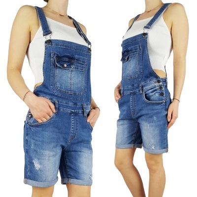 #SPODENKI OGRODNICZKI JEANSOWE SZORTY Blue