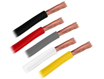 Przewód kabel linka LGY 0,5mm 0,5mm2 1x0,5 zestaw przewodów kabli 5x10m 50m