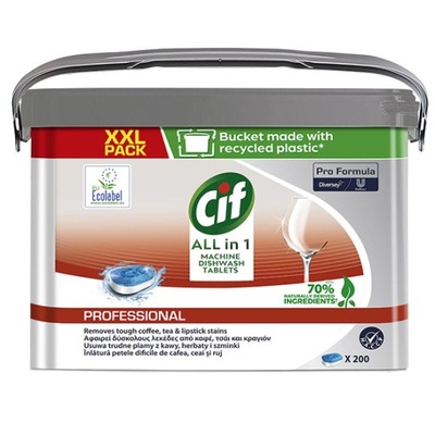 TABLETKI DO ZMYWARKI CIF ALL-IN-1 200szt.