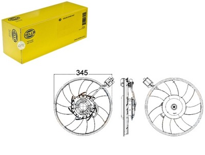 Вентилятор радиатора hella фото №1