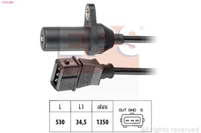 SENSOR POSICIÓN ROLLO DISTRIBUCIÓN CITROEN 1-953-265  