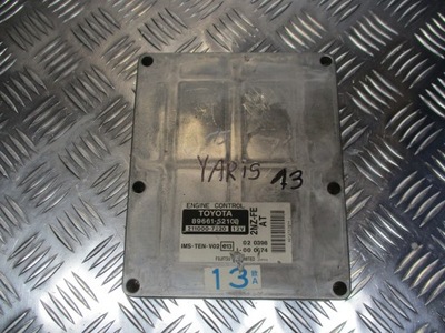 COMPUTADOR UNIDAD DE CONTROL DEL MOTOR TOYOTA YARIS I 1.3 VVTI 89661-52100  