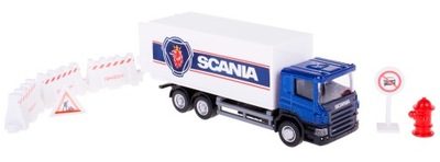 TRUCK SCANIA P-SERIES +AKCESORIA ZNAKI ZESTAW 1:64