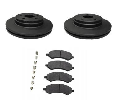 Диск гальмівні диски передні x2 + гальмівні колодки перед комплект dodge ram 1500 2006-2018 фото №1