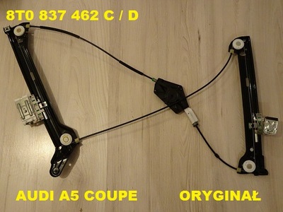 AUDI A5 COUPE 2D MECHANISM GLASS RIGHT 8T0837462C  