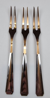 Sztućce Widelce do zakąsek 3 szt. PRL 1