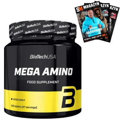 BIOTECH MEGA AMINO 300tab AMINOKWASY BCAA EAA